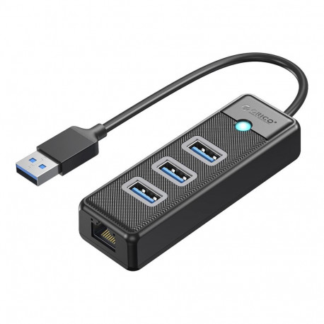 Orico Orico PW3UR25-U3 USB Hub 4-Port 3x USB-A 3.0 1x RJ45 2.5G Ethernet 1.8m - Black