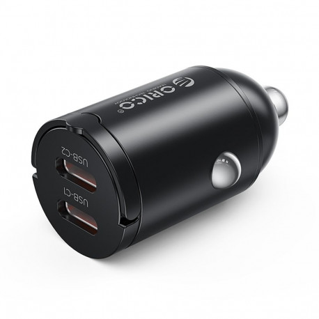 Orico Orico MiniRing 30W 2x USB-C Car Charger - Black