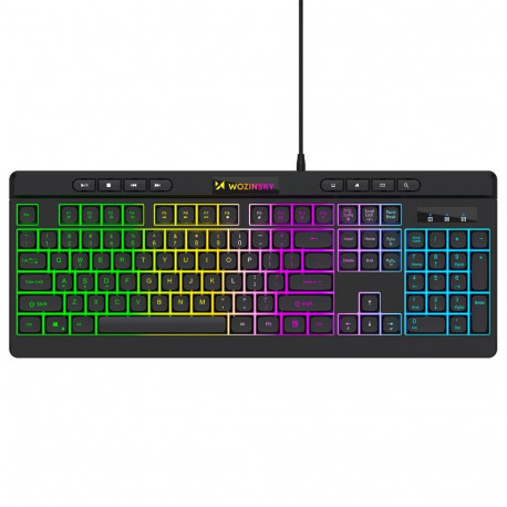 Wozinsky Wozinsky WKG-1044 Wired Backlit Membrane Gaming Keyboard - Black