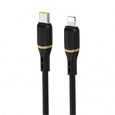 Dudao Dudao L25X USB-C - Lightning Cable 1m 30W with Soft Silicone Braid - Black