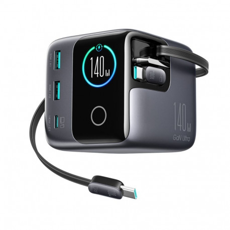 Joyroom Joyroom Podix JR-TRD01 GaN 140W Desktop Charger with 5 Ports and Dual Retractable Cables - G