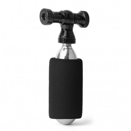 Rockbros Rockbros CO pump, aluminum alloy valve head, cartridge-free, Presta/Schrader compatible - b