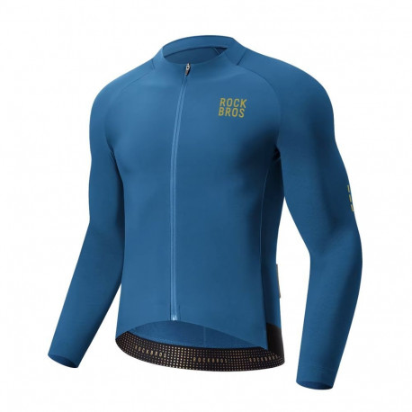 Rockbros Rockbros YDWT020 Diamond cycling jersey spring/autumn/winter size L - blue
