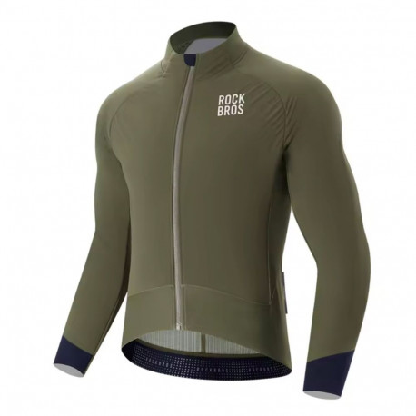 Rockbros Rockbros YDWT014 Winter Fleece Double Layer Cycling Jacket Size XXL - Green