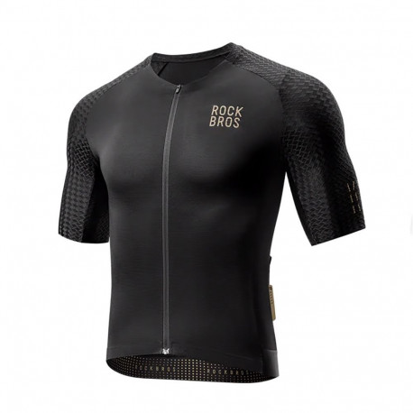 Rockbros Rockbros YDDX011 Diamond Short Sleeve Cycling Jersey Size XXL - Black