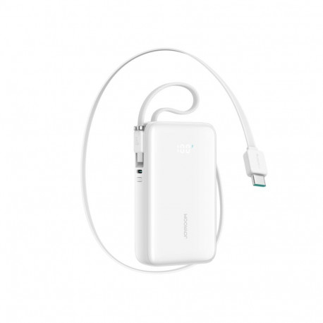 Joyroom Joyroom JR-PR2 35W 10000mAh Powerbank with Two Built-in USB-C Cables - White