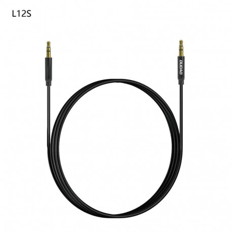 Dudao Dudao L12S AUX cable mini jack 3.5mm 1m 3-pole stereo - black