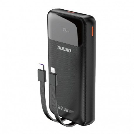 Dudao Dudao K15Pro Power Bank 20000mAh 22.5W PD USB-C / USB-A / Built-in Lightning and USB-C Cables 