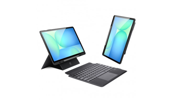 Dux Ducis Dux Ducis (DK series) Keyboard Case for Samsung Tab S10 FE+ (Plus) with Backlight - Black