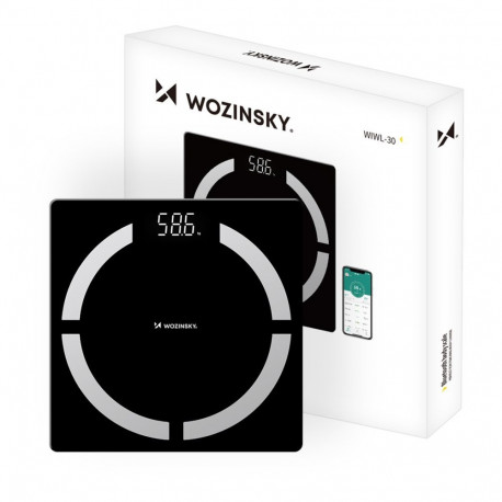 Wozinsky Wozinsky WIWL-30 Smart Bluetooth Bathroom Scale - Black