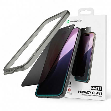 AmazingThing AmazingThing Titan FusionFilter 7 Matte Privacy Tempered Glass for iPhone 17 Pro Max