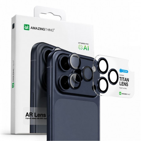 AmazingThing AmazingThing Sapphire Camera Glass for iPhone 17 Pro / Pro Max - with Blue Frame