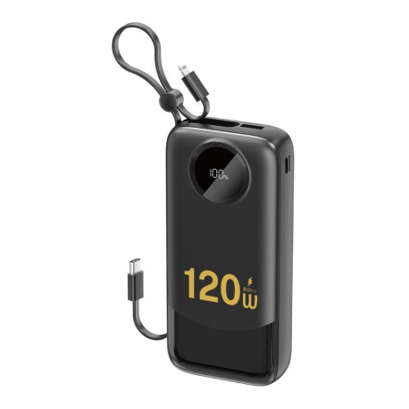 Dudao Dudao K13Pro 20000mAh Powerbank with Built-in Cable - Black