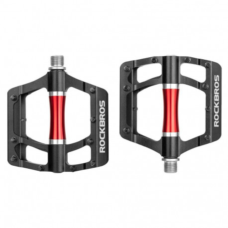 Rockbros Rockbros 2020-12CBK Platform Aluminum Bicycle Pedals - Black