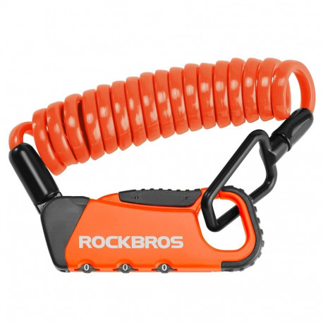 Rockbros Rockbros RBK6N Combination Bike Lock - Orange