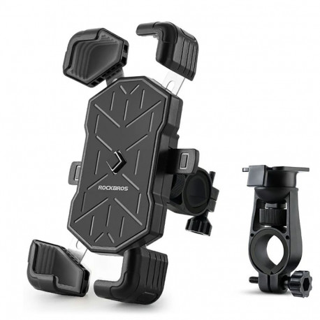 Rockbros Rockbros HW-117 Handlebar Clamp Phone Holder - Black and Gray