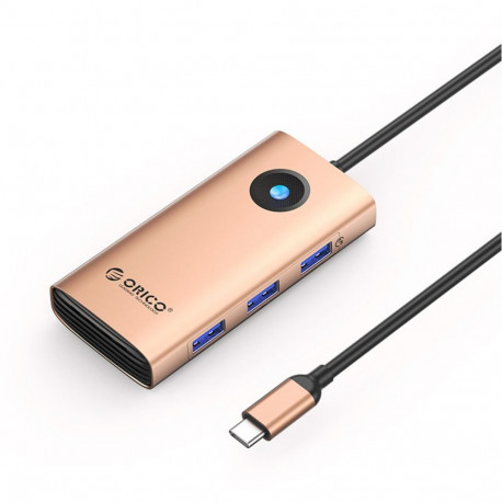 Orico Orico PW11 6in1 USB-C Docking Station 3x USB-A 3.0 1x USB-C PD 100W 1x HDMI 4K 30Hz 1x RJ45 2.