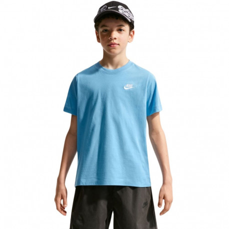 Nike laste T-särk Sportswear FZ5177 497 S, helesinine