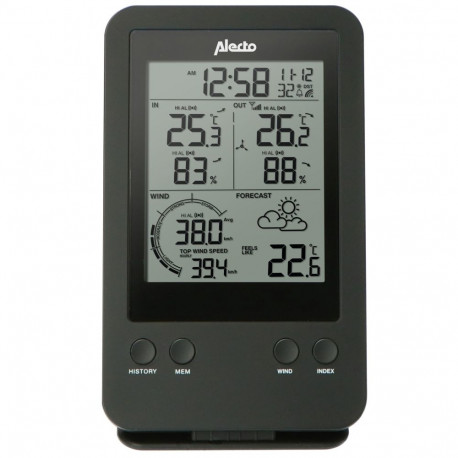 Alecto WS-3400 Professionelle Wetterstation mit Funksensor
