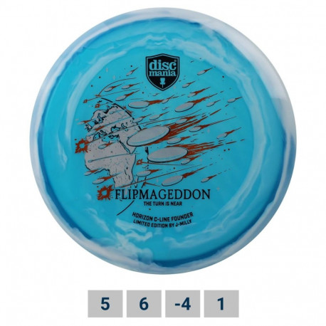 Discgolf DISCMANIA Midrange Driver C-LINE HORIZON Founder Limited Edition By JMilly Blue 5/6/-4/1
