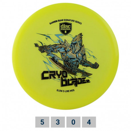 Discgolf DISCMANIA Midrange Driver C-LINE GLOW MD5 Gannon Buhr Signature - Cryo Blade 2 Yellow 5/3/0