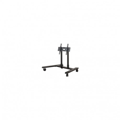 B-TECH AV SYSTEM X - UNIVERSAL LOW LEVEL FLAT SCREEN TROLLEY (VESA 600 X 400) - 0.75M Ø50MM POLES