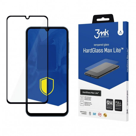 3mk kaitseklaas Samsung Galaxy A15 5G HardGlass Max Lite, must