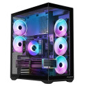 Computer Case - MODECOM Volcano SPACE XL ARGB Full Tower E-ATX 5F Black