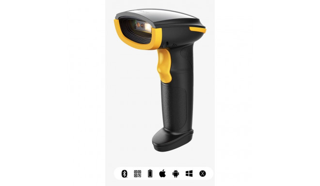Inateck BCST-23 Handheld bar code reader 2D CMOS Black, Yellow