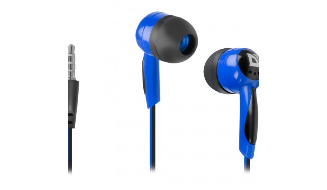 EARPHONES BASIC 604 BLACK-BLUE