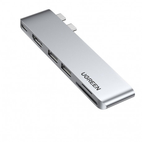 USB-C jaotur 2xUSB-C 1xUSB-C HDMI 2xUSB SD microSD