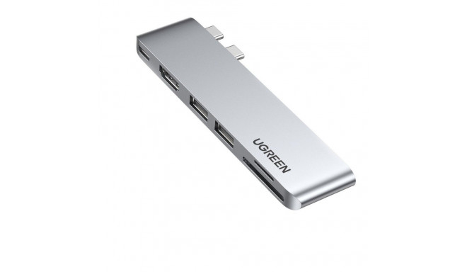 USB-C jaotur 2xUSB-C 1xUSB-C HDMI 2xUSB SD microSD