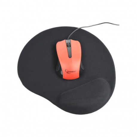 GEMBIRD Gel mouse pad with wrist support black