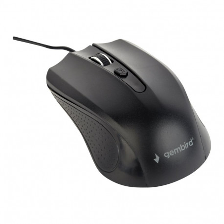 Gembird optiline hiir MUS-4B-01 1200DPI USB 1.35m kaabli pikkus, must