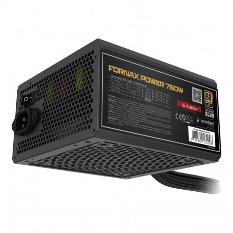 GEMBIRD Power supply unit 750W active PFC 12 cm fan 80+Bronze color box