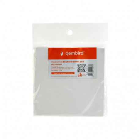 GEMBIRD TG-P-01 Heatsink silicone thermal pad 100x100x1mm