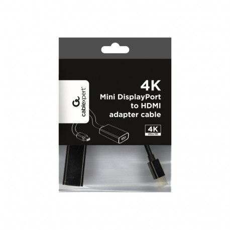 GEMBIRD 4K Mini DisplayPort to HDMI adapter cable black