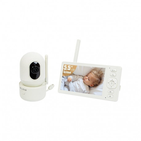 BLOW beebimonitor 5,5-tollise LCD-ekraani ja WiFi-ühendusega