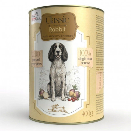SYTA MICHA Classic Mono Rabbit with rutabaga - wet dog food - 400g