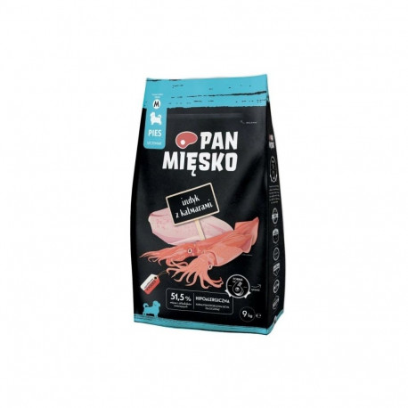 PAN MIĘSKO Turkey with squid Puppy M - dry dog food - 9kg