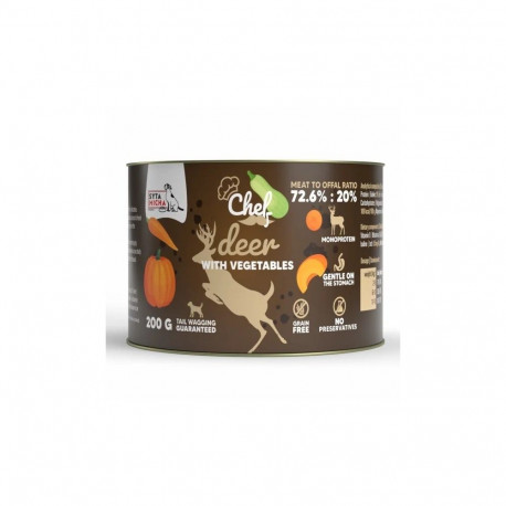 SYTA MICHA Chef Deer with vegetables Mono - wet dog food - 200g