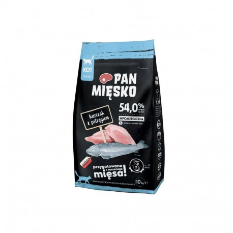 PAN MIĘSKO Chicken with trout S - dry cat food - 10kg