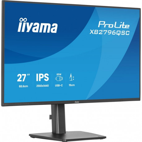 iiyama arvutimonitor ProLite XB2796QSC-B1 68.6cm (27") 2560 x 1440 pikslit Quad HD LED, must