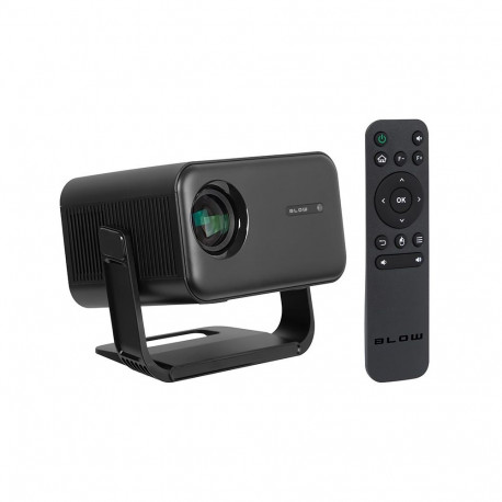 BLOW kaasaskantav projektor AndroidTV FullHD MaxView, must
