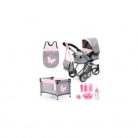 Bayer Doll's pram, crib City Star Mega set 18333AB