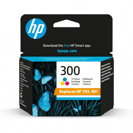 HP tindikassett 300, originaalne, kolmevärviline