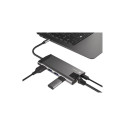 NATEC Fowler Plus USB Type-C Black, Grey