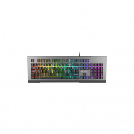 GENESIS mänguklaviatuur Rhod 500 RGB USB QWERTY hispaania, must, hall
