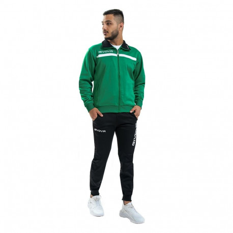 Dres Givova Tuta Givova One zielono-czarny TT012 1310 2XS