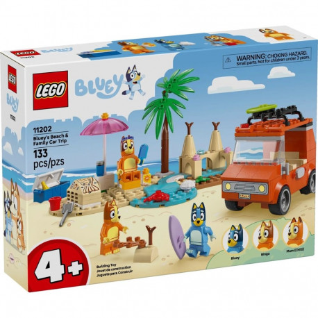 LEGO Bluey 11202 Bluey rand ja perereis autoga